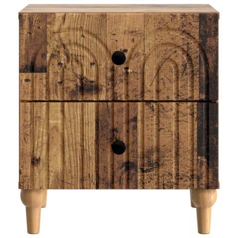 VidaXL Szafka Nocna 2 szt. Stare drewno 43 x 34,5 x 48 cm