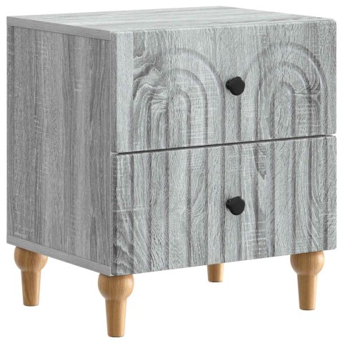 VidaXL Szafka Nocna 2 szt. Szary Sonoma 43 x 34,5 x 48 cm