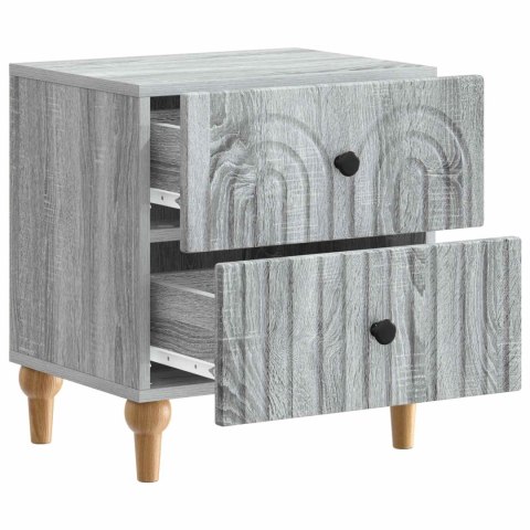 VidaXL Szafka Nocna 2 szt. Szary Sonoma 43 x 34,5 x 48 cm