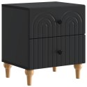 VidaXL Szafka Nocna Czarny 43 x 34,5 x 48 cm Drewno inżynieryjne