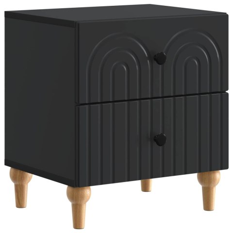 VidaXL Szafka Nocna Czarny 43 x 34,5 x 48 cm Drewno inżynieryjne
