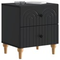 VidaXL Szafka Nocna Czarny 43 x 34,5 x 48 cm Drewno inżynieryjne