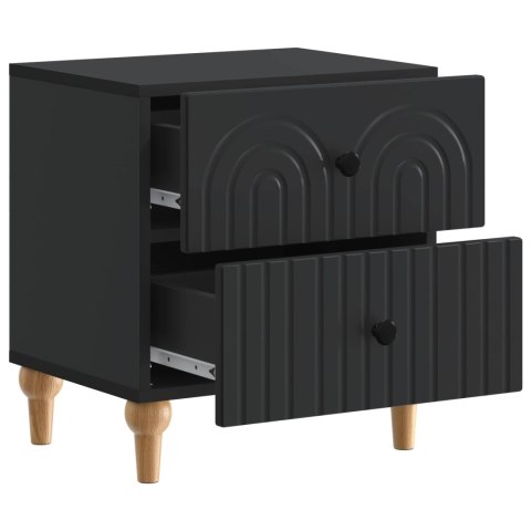 VidaXL Szafka Nocna Czarny 43 x 34,5 x 48 cm Drewno inżynieryjne