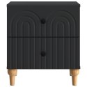 VidaXL Szafka Nocna Czarny 43 x 34,5 x 48 cm Drewno inżynieryjne