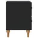 VidaXL Szafka Nocna Czarny 43 x 34,5 x 48 cm Drewno inżynieryjne