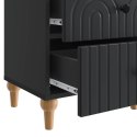 VidaXL Szafka Nocna Czarny 43 x 34,5 x 48 cm Drewno inżynieryjne