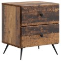 VidaXL Szafka Nocna z szufladą Stare drewno 43 x 34,5 x 47,5 cm