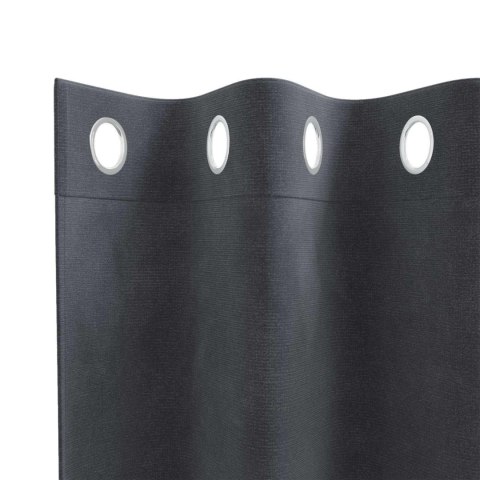 VidaXL Zasłony zaciemniające 2 szt. Jasnoszary 140 x 140 cm Aksamit