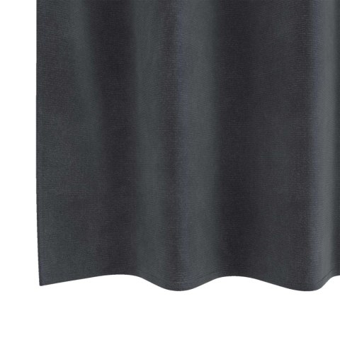 VidaXL Zasłony zaciemniające 2 szt. Jasnoszary 140 x 140 cm Aksamit