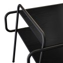 VidaXL Stolik kawowy Czarny dąb 60 x 30 x 51 cm Drewno inżynieryjne