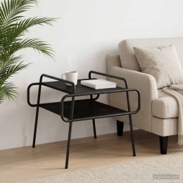 VidaXL Stolik kawowy Czarny dąb 60 x 60 x 51 cm Drewno inżynieryjne