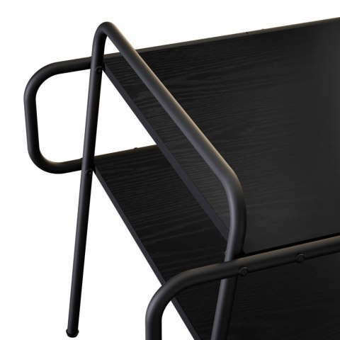VidaXL Stolik kawowy Czarny dąb 60 x 60 x 51 cm Drewno inżynieryjne