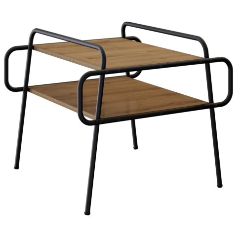 VidaXL Stolik kawowy Dąb artisan 50 x 50 x 51 cm Drewno inżynieryjne