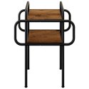 VidaXL Stolik kawowy Stare drewno 40 x 40 x 51 cm Drewno inżynieryjne
