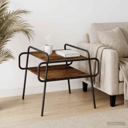 VidaXL Stolik kawowy Stare drewno 60 x 60 x 51 cm Drewno inżynieryjne