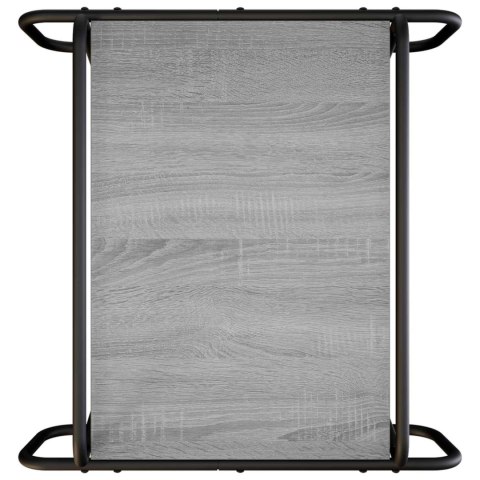 VidaXL Stolik kawowy Szary Sonoma 60 x 60 x 51 cm Drewno inżynieryjne