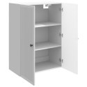 VidaXL Szafka ścienna Biały wysoki połysk 66 x 34,5 x 90 cm