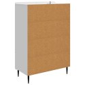 VidaXL Bufet Biały wysoki połysk 66 x 34,5 x 97 cm Drewno inżynieryjne