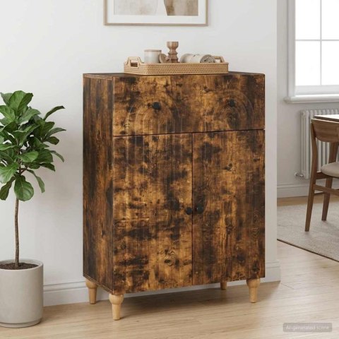 VidaXL Bufet Dąb wędzony 66 x 34,5 x 90 cm Drewno inżynieryjne