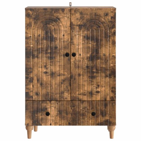 VidaXL Bufet Dąb wędzony 66 x 34,5 x 95 cm Drewno inżynieryjne