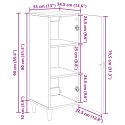 VidaXL Bufet Stare drewno 33 x 34,5 x 90 cm Drewno inżynieryjne