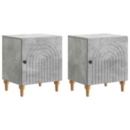 VidaXL Szafka Nocna 2 szt. Betonowy szary 43 x 34,5 x 50 cm