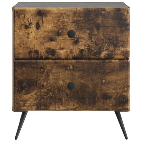 VidaXL Szafka Nocna 2 szt. Dąb wędzony 43 x 34,5 x 47,5 cm