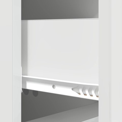 VidaXL Szafka z Szufladami Biały wysoki połysk 33 x 34,5 x 90 cm