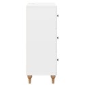 VidaXL Szafka z Szufladami Biały wysoki połysk 66 x 34,5 x 90 cm