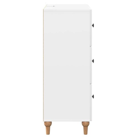 VidaXL Szafka z Szufladami Biały wysoki połysk 66 x 34,5 x 90 cm
