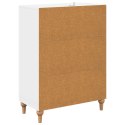 VidaXL Szafka z Szufladami Biały wysoki połysk 66 x 34,5 x 90 cm