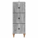 VidaXL Szafka z Szufladami Szary Sonoma 33 x 34,5 x 90 cm