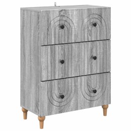 VidaXL Szafka z Szufladami Szary Sonoma 66 x 34,5 x 90 cm