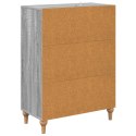 VidaXL Szafka z Szufladami Szary Sonoma 66 x 34,5 x 90 cm