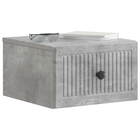 VidaXL Wisząca Szafka Nocna 2 szt. Betonowy szary 33 x 34,5 x 20 cm