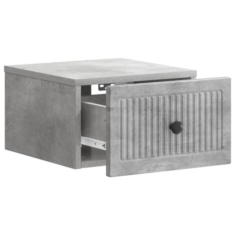 VidaXL Wisząca Szafka Nocna 2 szt. Betonowy szary 33 x 34,5 x 20 cm