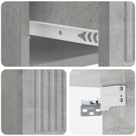 VidaXL Wisząca Szafka Nocna 2 szt. Betonowy szary 33 x 34,5 x 20 cm