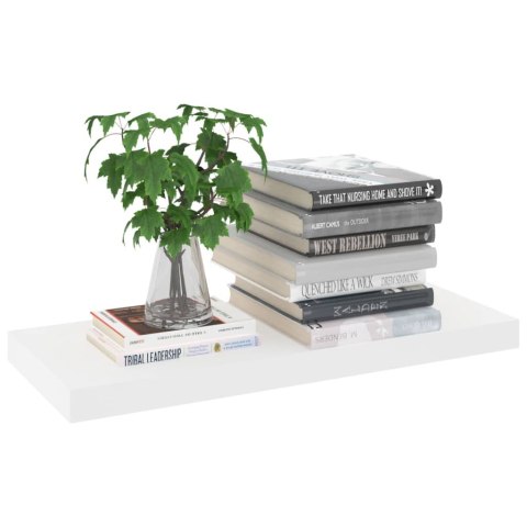 PÓŁKI ŚCIENNE 4 SZT. KOLOR DĘBU I BIEL 60X235X38CM