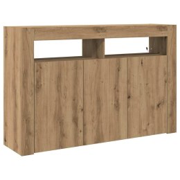 VidaXL Bufet Dąb rzemieślniczy 116 x 30 x 75 cm Drewno inżynieryjne