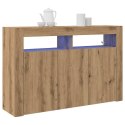 VidaXL Bufet Dąb rzemieślniczy 116 x 30 x 75 cm Drewno inżynieryjne
