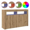 VidaXL Bufet Dąb rzemieślniczy 116 x 30 x 75 cm Drewno inżynieryjne