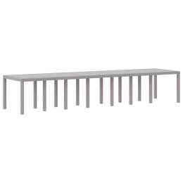 VidaXL Stół Ogrodowy Jasnoszary 400 x 100 x 73 cm polirattan