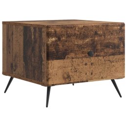 VidaXL Stolik kawowy Stare drewno 49 x 50 x 40 cm Drewno inżynieryjne