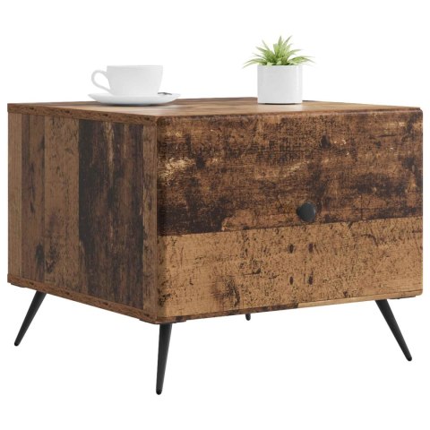 VidaXL Stolik kawowy Stare drewno 49 x 50 x 40 cm Drewno inżynieryjne