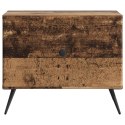 VidaXL Stolik kawowy Stare drewno 49 x 50 x 40 cm Drewno inżynieryjne