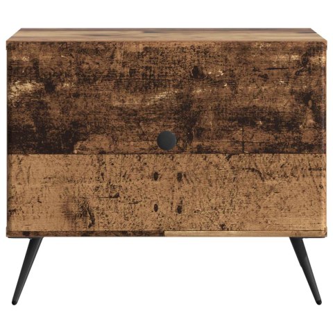 VidaXL Stolik kawowy Stare drewno 49 x 50 x 40 cm Drewno inżynieryjne
