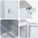 VidaXL Szafka sterownicza Szary 47 x 20 x 50 cm Plastik ABS