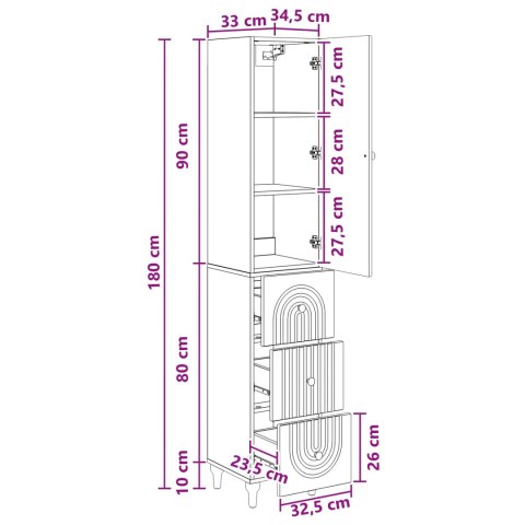 VidaXL Zestaw szafek 2 szt. Drewno inżynieryjne