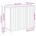 VidaXL Bufet Szary Sonoma 89 x 34,5 x 82 cm Drewno inżynieryjne