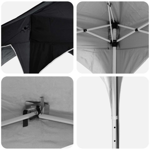 VidaXL Namiot imprezowy rozkładany 194 x 194 x 245 cm Antracyt